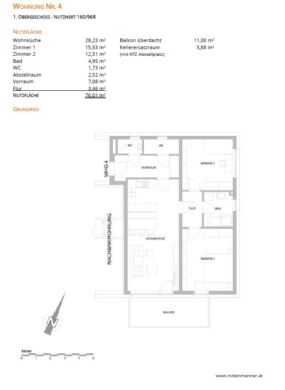 ERSTBEZUG – geförderte Mietwohnung, mit Balkon in schöner, ruhiger Lage in Großsteinbach, 8265 Großsteinbach, Wohnung